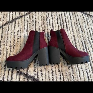 Burgundy heels
